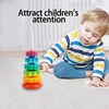 Rainbow Turret Stacking Music Color Nesting Ring 1-3 Years Old Infant Baby Turn Turret Puzzle Early Education Toys 5