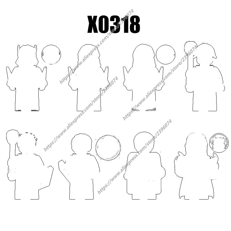 

Фигурки-конструкторы X0318 XH1743 XH1744 XH1745 XH1746 XH1747 XH1748 XH1749 XH1750, 1 шт.