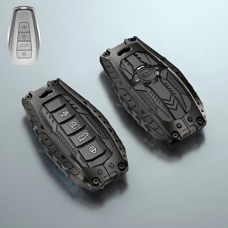 Funda De Llave De Fibra De Carbono 3 Piezas Para Porsche Panamera, Cayenne, Macan