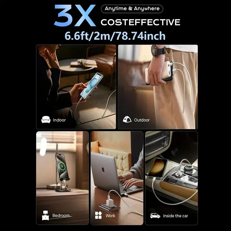 60W USB-C to USB-C Fast Charger Cable with Quick Charging Capability