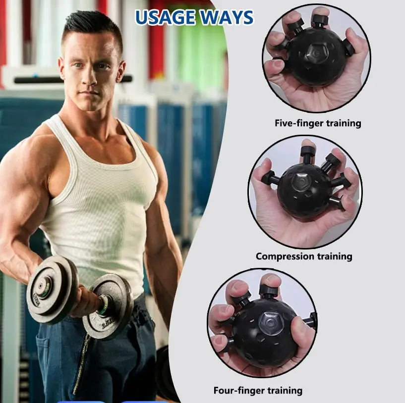 Finger Exerciser Trainer Hand Grip Strengthener Rock Climbing Finger Exerciser Trainers Gripper Exerciser Hand Strength Exercise