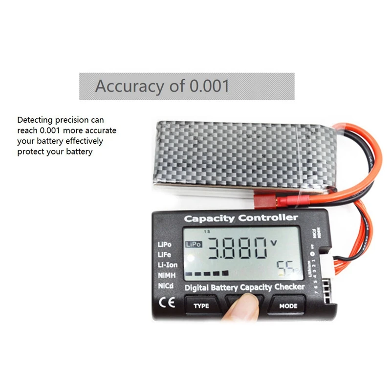 배터리 밸런서 용량 컨트롤러 테스터, Cellmeter-7 Lipo 수명, Li-Fe 리튬 이온, Nimh Nicd 디지털 검사기