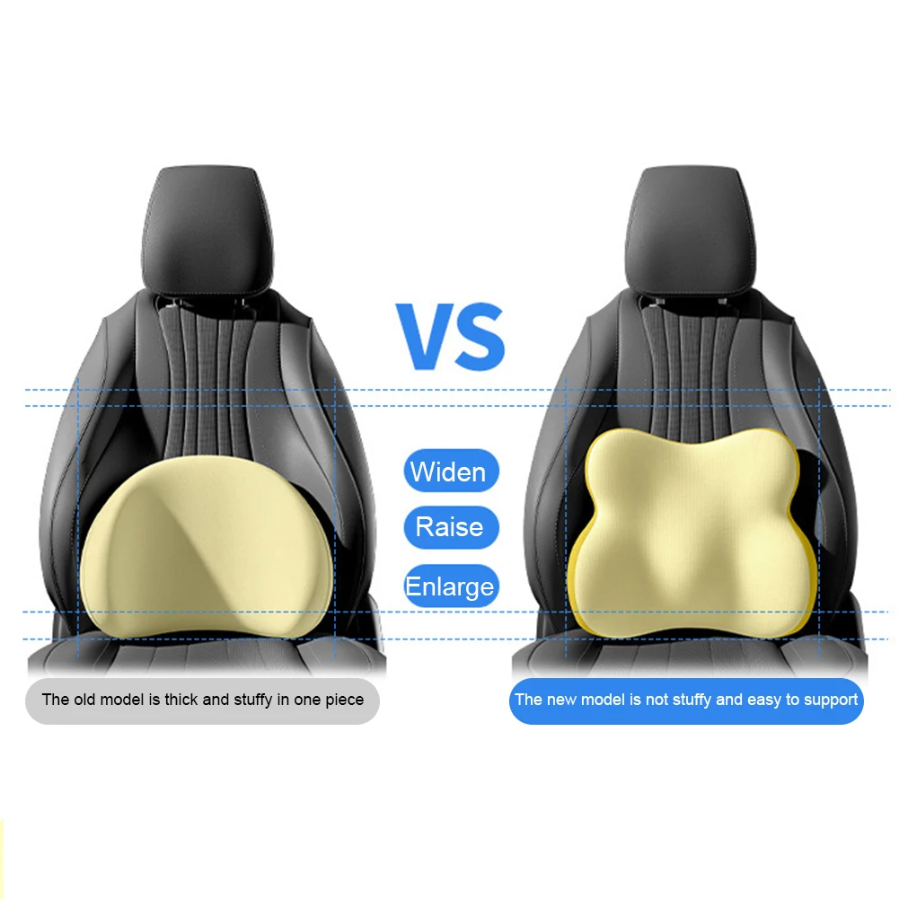 Pillow for Driving Seat Memory Foam Lumbar Pillow for Lower Back Pain Relief, Lumbar Support Cushion Car Seat