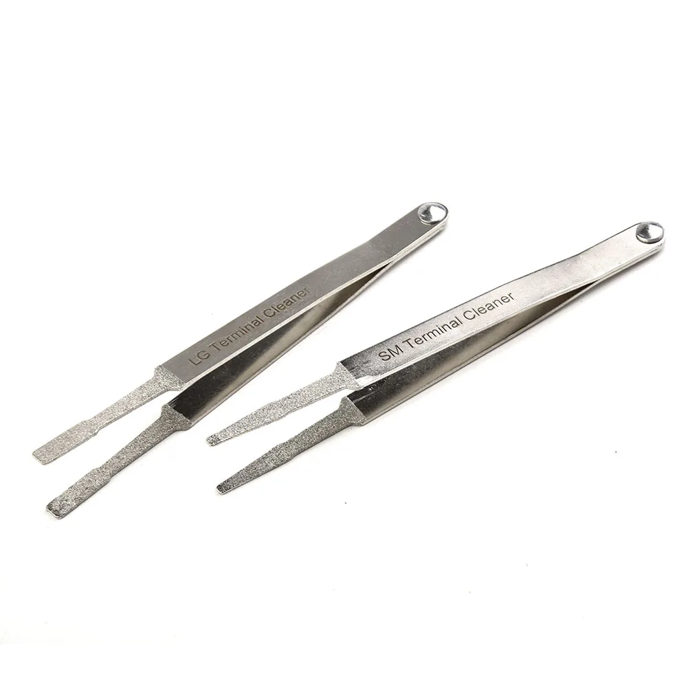 

For Spade Terminals Cleaning Tool Tweezer Kit Electric Terminal Cleaner For Cleaning Flat Set Spade 3pcs Practical