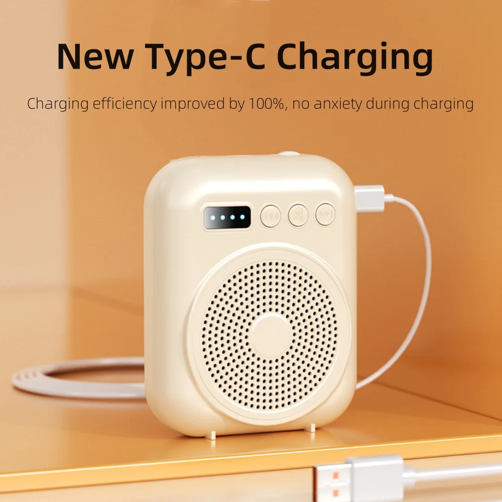 مكبر صوت شخصي محمول متعدد الوظائف مع شاشة ميكروفون...