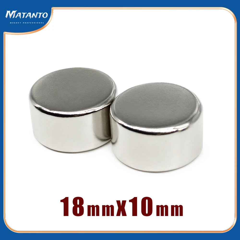1/2/5/10/15/20PCS 18×10 Round Rare Earth Craft Reborn Fridge 18x10mm N35 Thick Disc Search Magnet 18*10 Neodymium Magnets Strong