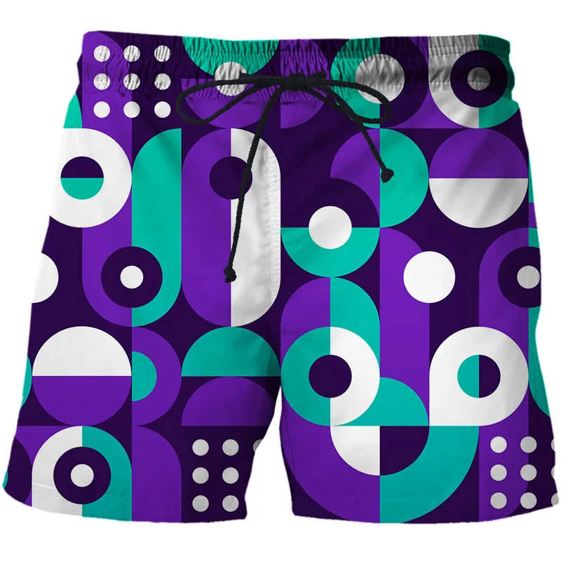 

Geometrical Graphics Short Pants Women Men 3D Printed Swimsuit Swim Trunks Beach Shorts Skateboard Sport Casual Loose Shorts