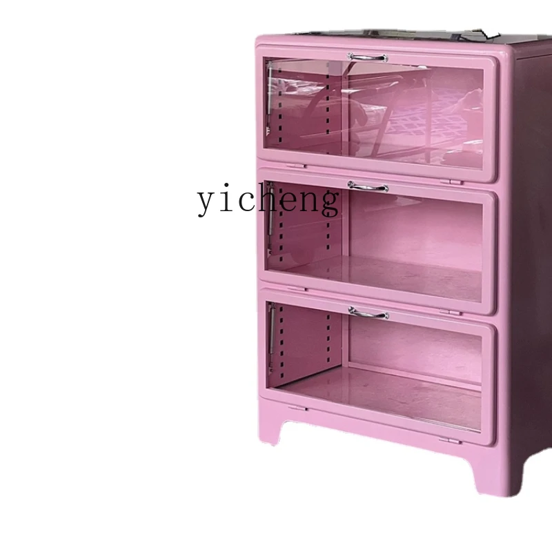 Xl Vintage Metal Industrial Style Iron Hand-Made Storage Mobile Tv Ingresso