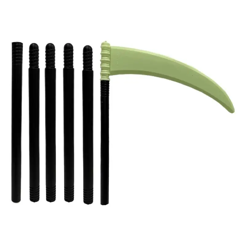 

Grim Reaper Scythe Prop Grim Reaper Sickle Toy Long Sickle для детей и взрослых регулируемая ручка 6,2 фута аксессуары для костюма