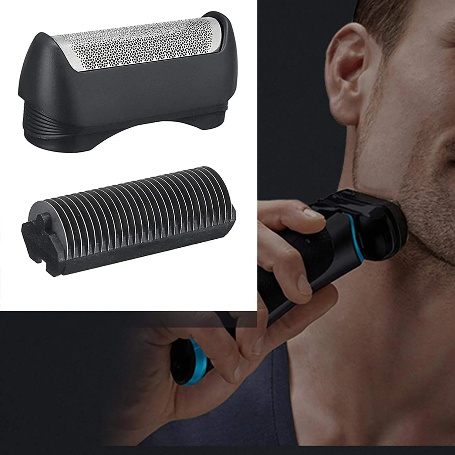 Electric Shaver Replacement Head for Braun 11B Series, Replace Shear Blade Cutters 1/110/120/140/815/835/5683/5684/5685 5