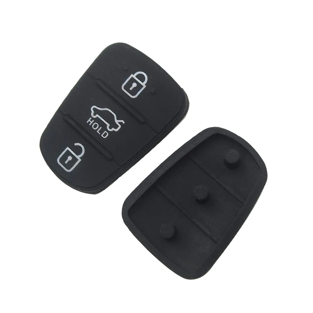 

3 Buttons Remote Car Key Shell Fob Rubber Pad for Hyundai Solaris Accent Tucson L10 L20 L30 IX35 Kia K2 K5 Rio Ceed Key Case