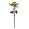 Garden Rotating Rocker Impact Sprinkler 1/2" Male Thread Adjustable Brass Lawn Field Watering Adjustable Nozzle Irrigation Tools 4