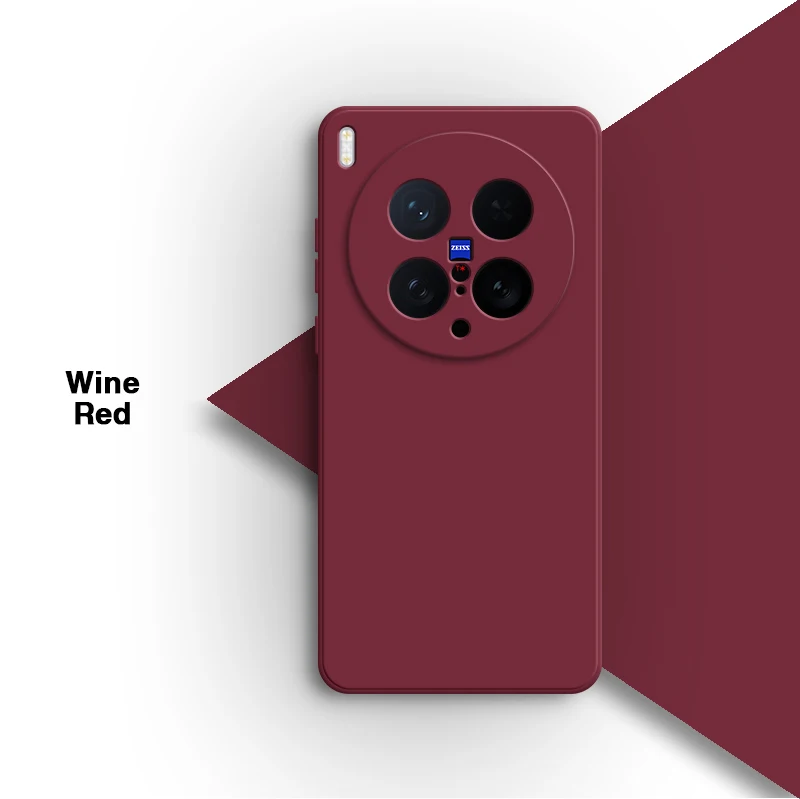 Premium Liquid Silicone Phone Case with Soft Lens Protection & Internal Flocking - Minimalist Design Back Cover