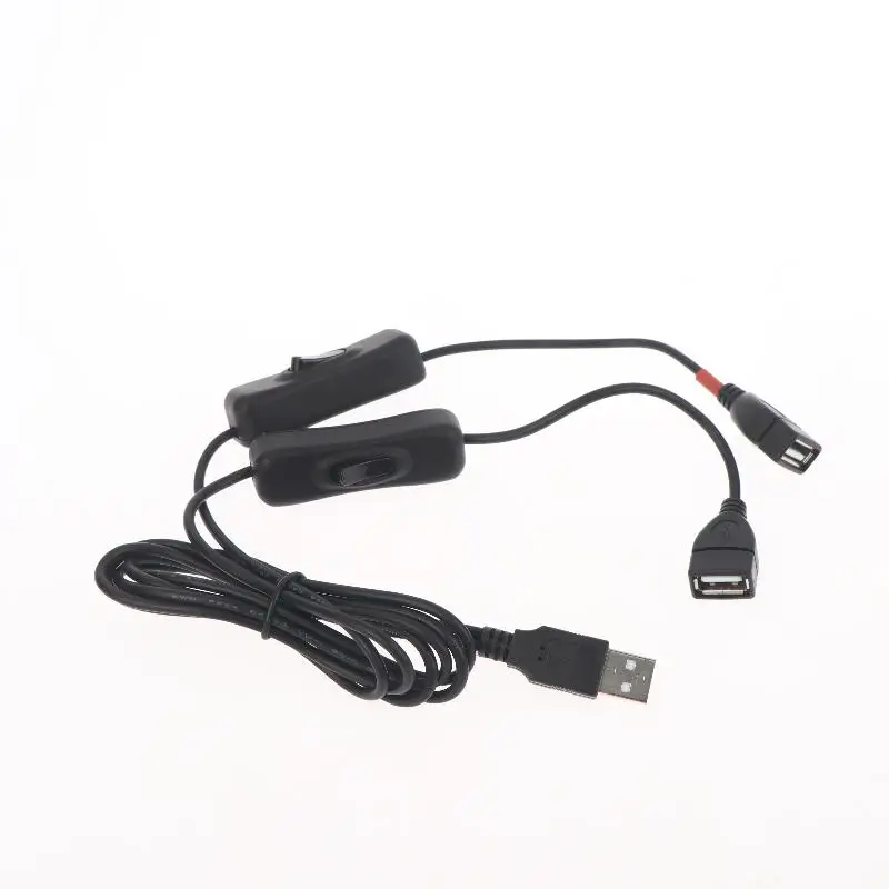 30/100cm USB 남성-여성 분배기 5V USB 연장 케이블(LED 램프/팬/LED 스트립용 온/오프 스위치 충전 코드 포함)