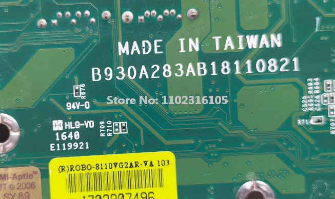 Industrial equipment board ROBO-8110VG2AR-VA B930A283AB18110821