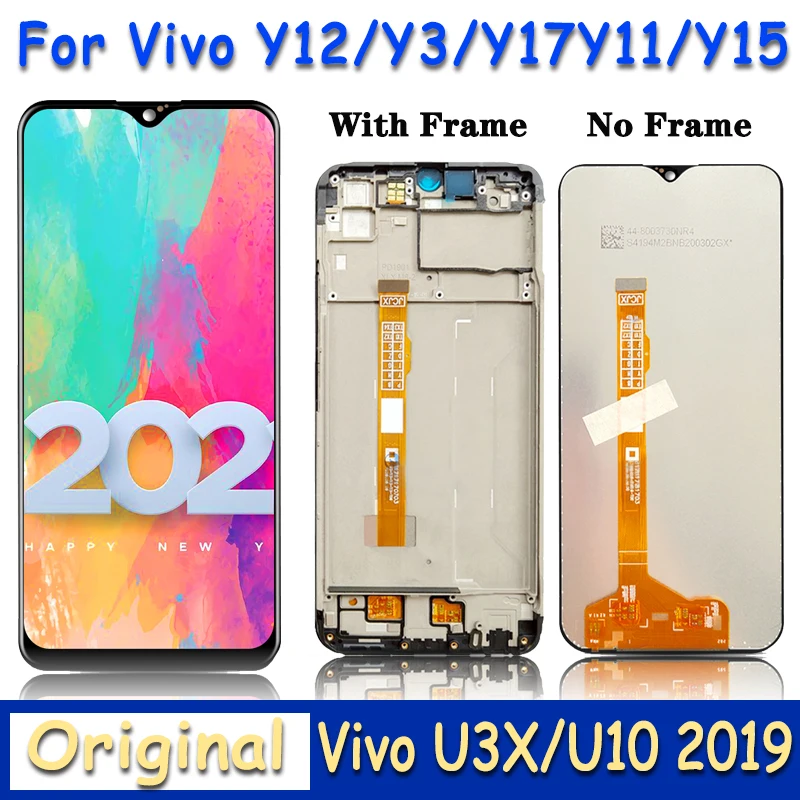 

6.35" For Vivo Y12/Y3/Y17 LCD Display Touch panel Screen sensor Digitizer module Assembly for Vivo Y11 2019/Y15/U3X/U10 lcds
