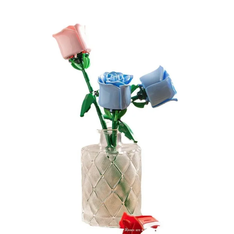 Blocs De Construction De Fleurs Bouquet Romantique Jouets De Bricolage