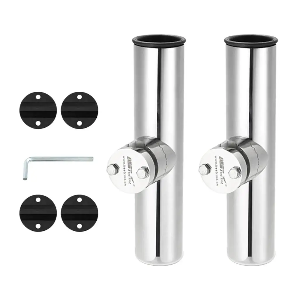 

Stainless Steel Fishing Rod Holder for Kayak - Rails 3/4 inch