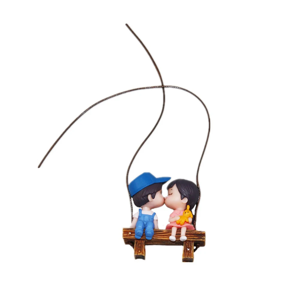 Anime Lovely Couple On Swing Auto Zubehör Figuren 2023 Dekorativer Spiegel  Romantische Miniatur L2K5 Anhänger Innenrückansicht : : Auto &  Motorrad