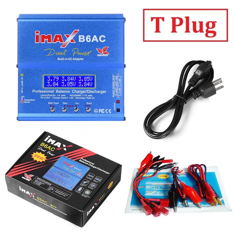 80W iMAX B6 AC 2.0 RC Battery Balance Charger B6AC 2.0 7A For LiHv Lipo nimh Li-ion ni-cd Digital LCD Digital Screen Charger lipo battery charger,drone battery charger