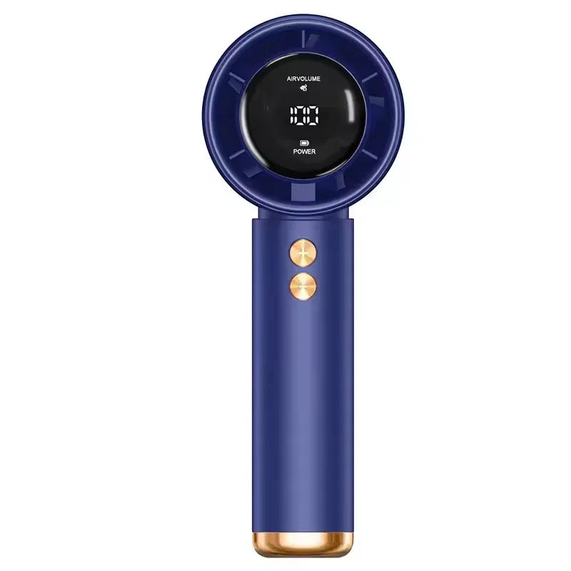 ハンドヘルドファン ポータブルターボファン エアクーラー 100段階速度調整 高速ファン ミニハンドファン 家庭旅行 アウトドアキャンプ用