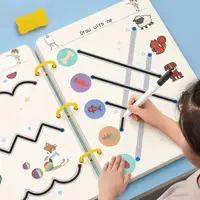 Practice Copybook for Kids - Reusable Tracing and Drawing Erasable Pen Loose Sheets - Early Learning Writing Skills Tool 1