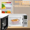 4Pcs Silicone Food Storage Container Temperature Resistant Lunch Meal Prep Container Microwave Safe Food Box Collapsible 3