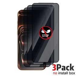 Premium Privacy Screen Protector | Easy Installation | Anti - Spy | HD Clear Tempered Glass - iPhone 17 (No Install Kit - 3Pack)