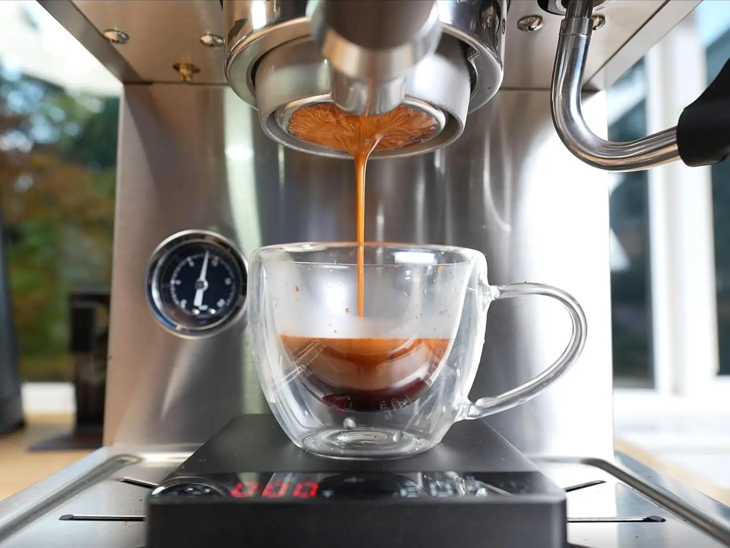 Espresso Machine, Brushed Stainless Steel 4