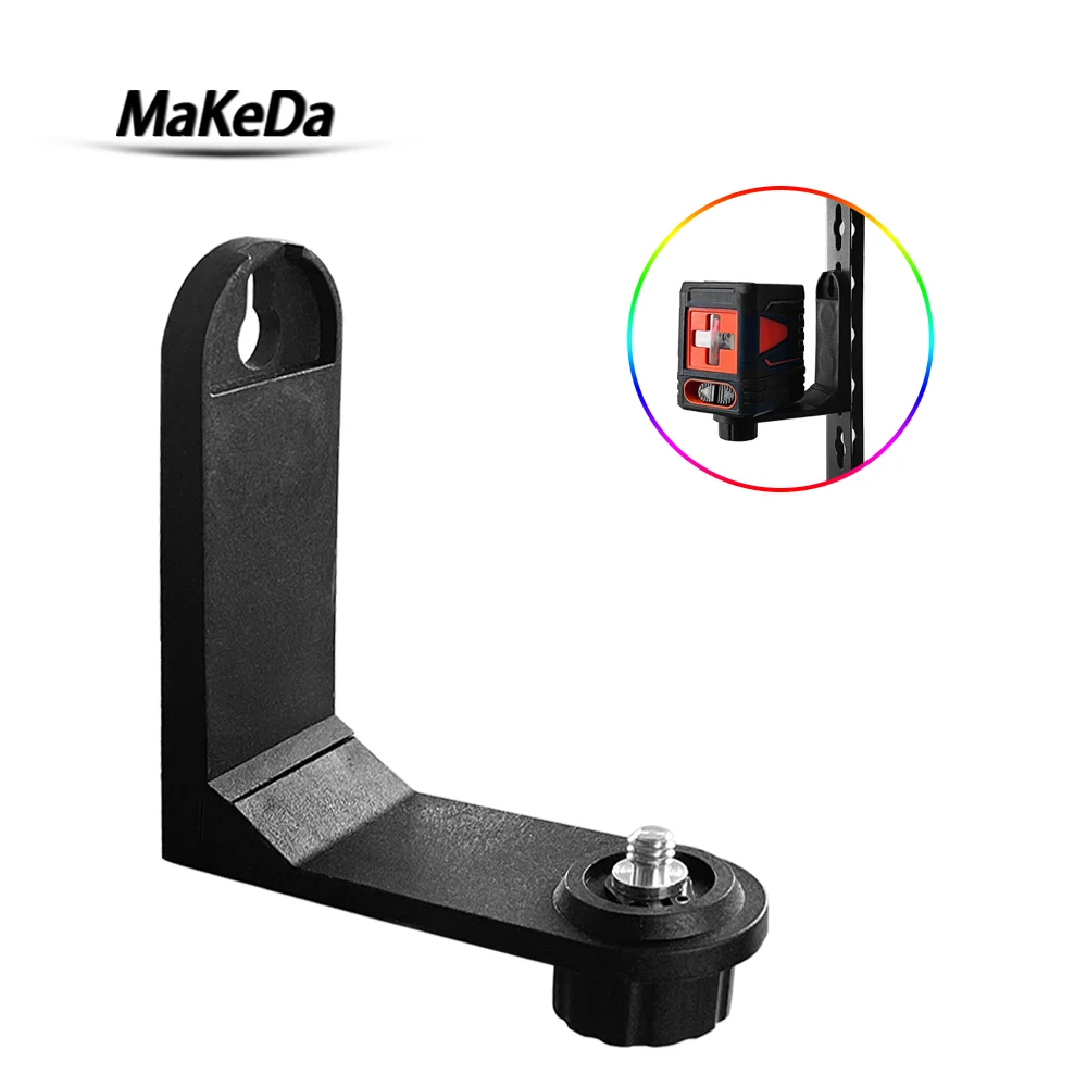 Laser Level Laser Level Bracket MaKeDa Magnetic L-Bracket for 2 Lines Laser Level 1/4' Thread Universal Super Strong Iron Magnet Adsorption Stand