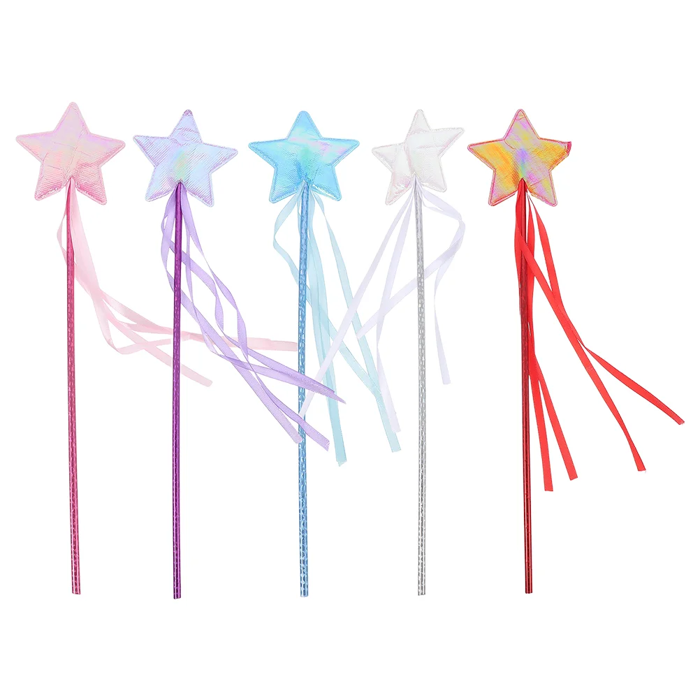 

Wand Wands Princess Fairy Party Costume Sticks Star Girl Girls Toy Magical Kids Supplies Flower Photo Ribbon Prop Accessory