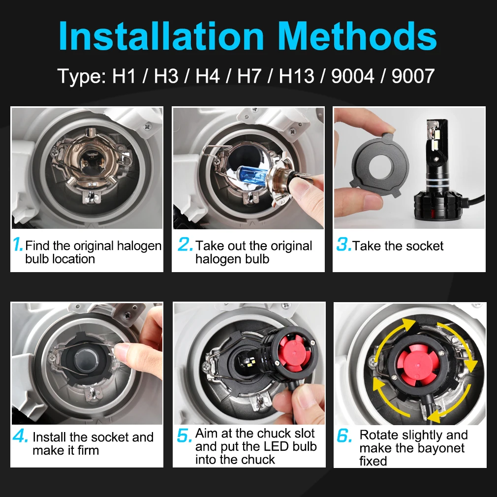 Car Led Headlights Bulbs