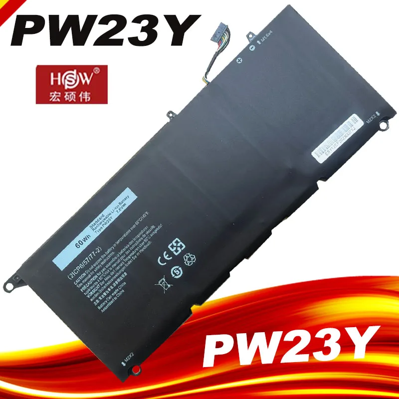 JHXPY, RWT1R, P54GTP1GT, 5K9CP, DIN02, 7.6V, 60WH