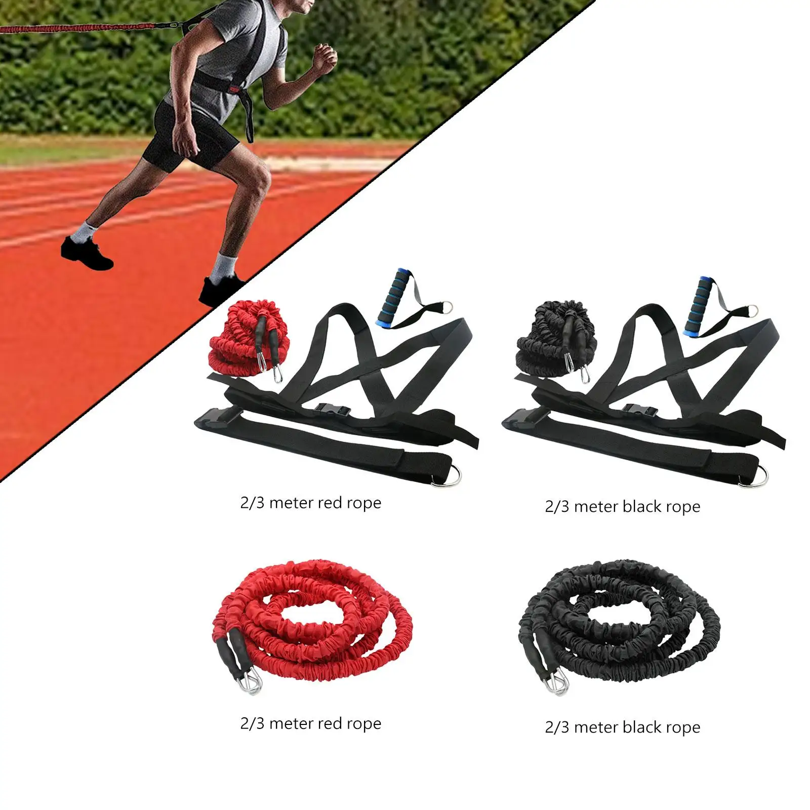Resistance Training Stretch Band Kits 50lbs Men Women Full Kits for Power Agility Explosive Force Speed Strength Football