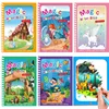 Magic Water Drawing Book Children's Montessori Reusable Coloring Book, Sensory Early Educational Learning Painting Toys for Kids 1