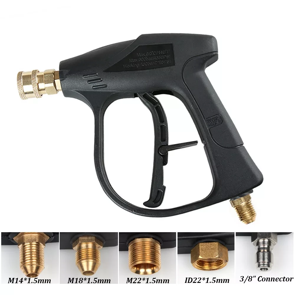 Car Washer Gun High Pressure Washer Water Guns 1/4" Quick Spray Nozzles