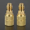 2Pcs Brass Swivel Adapter Mini Split HVAC System 1/4 Male SAE To 5/16 Female Connector for R410A Air Conditioner Refrigeration 2