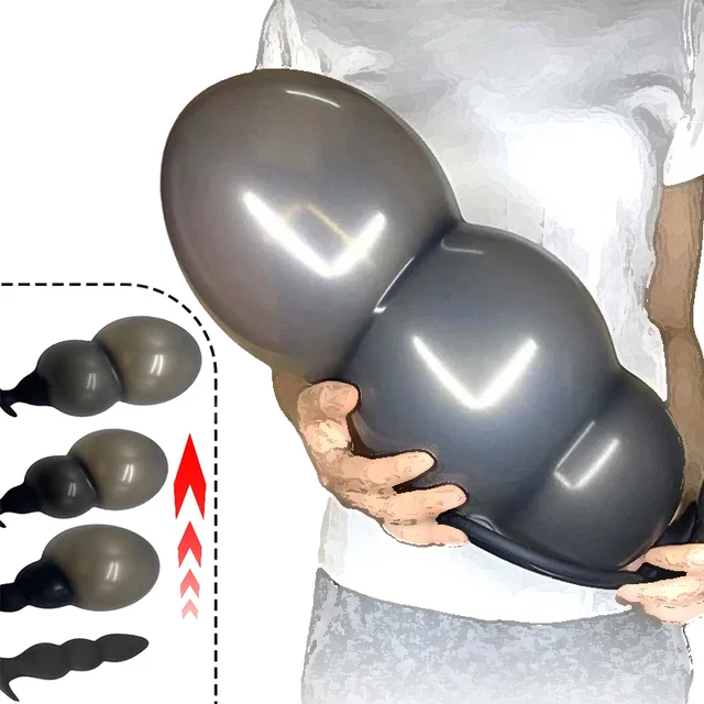 Erwachsene G-punkt Expansion Stimulator Silikon Aufblasbare Butt Plug Großen Dildo Einfügen Sex Spielzeug Männliche Prostata-massagegerät Anal Sex Spielzeug