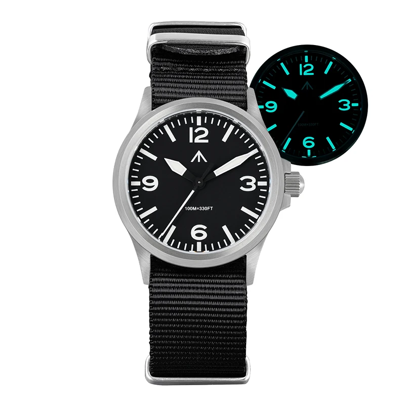 Militado ML18 クォーツ時計 VH31 スイープセコンドムーブメント 36mm