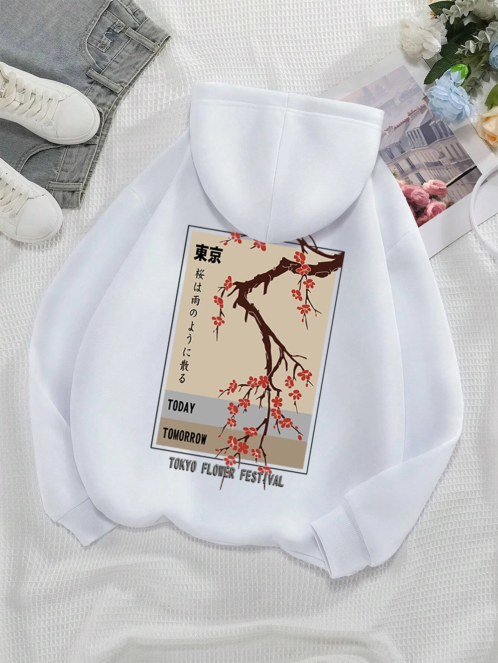 Today Tomorrow Tokyo Flower Festival Hoody Men Women Casual