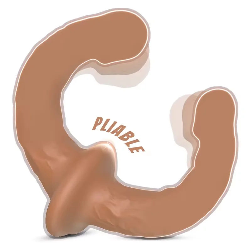 Strapless Strapon Dildo Vibrator 3 in 1 Sex Toys for Adult Double Penetration Anal Plug Anal Beads Vibrators for Women Lesbian