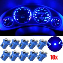 

10Pcs T5 B8.5D Car LED Gauge 5050 SMD Dashboard Side Light Center console Shifter lamp A/C Panels Lamp Auto Interior Accessories