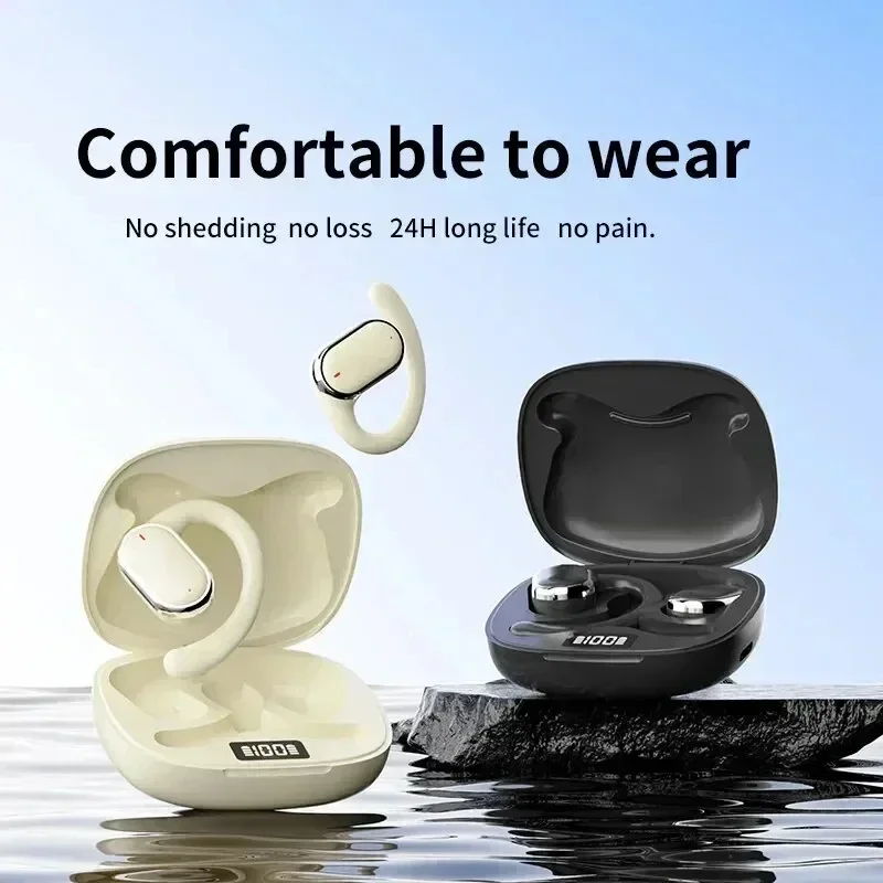 Wireless Bluetooth Ear Hanging Headphones Noise Reduction_voghion.com