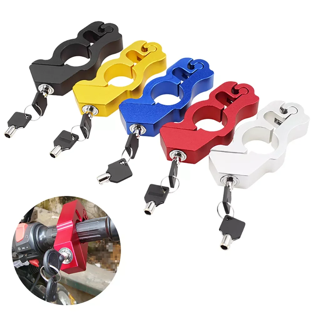 Adjustable Motorcycle Handlebar Lock Aluminum Safety Locks Handbar