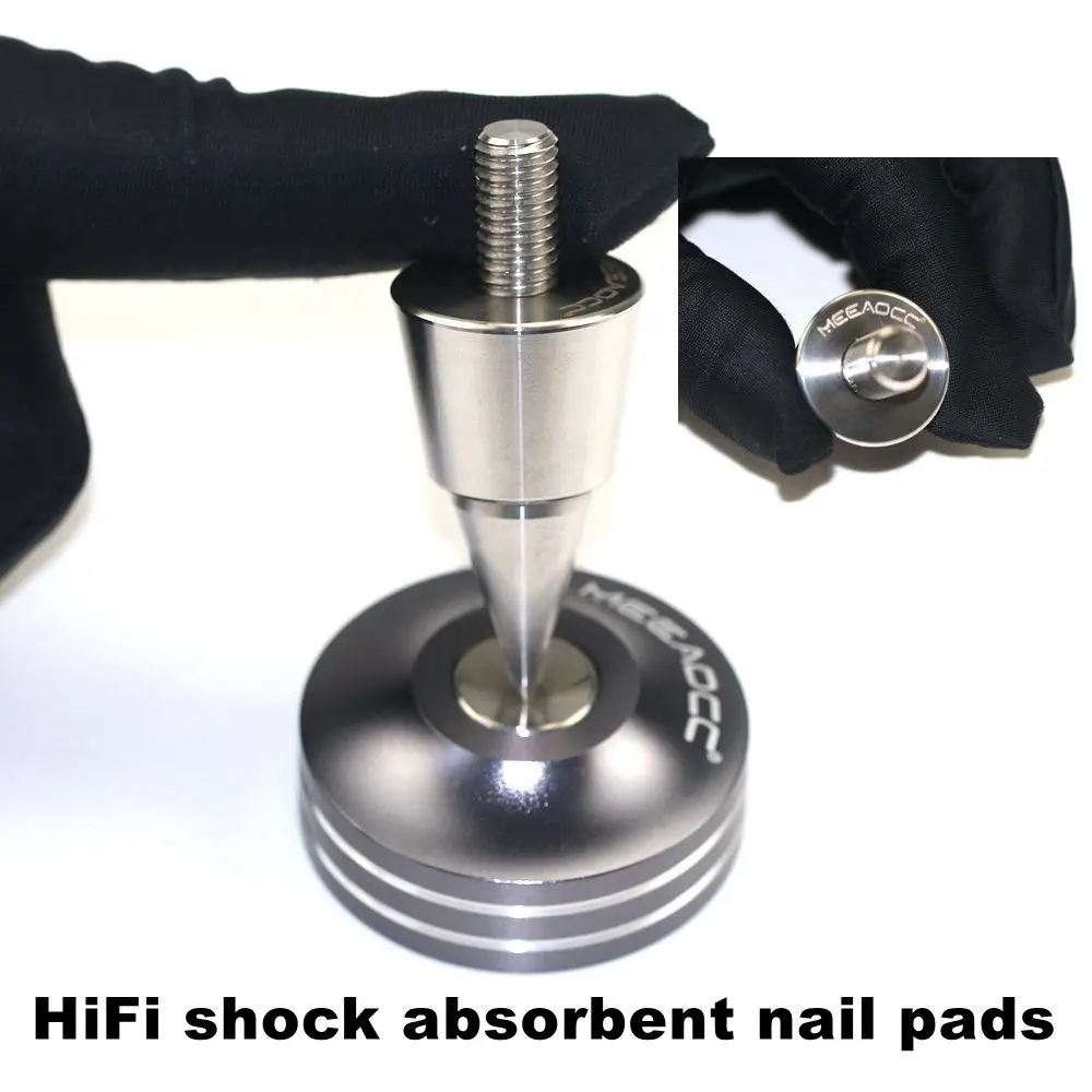 Hifi speaker foot pads Shock absorbing foot pads Solid stainless steel