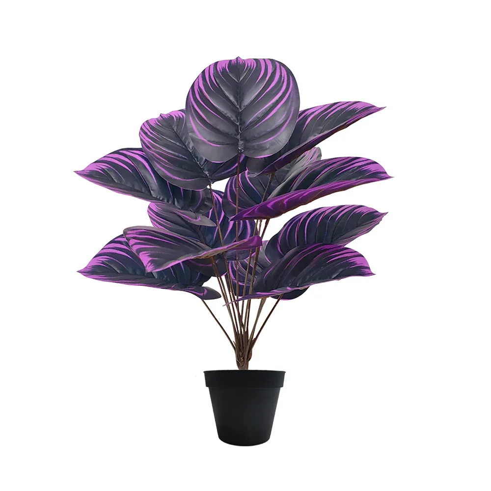 Purple Leaf Decorative Artificial Plant