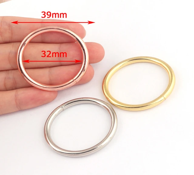 Heavy duty solid Iron rings seam,Metal Round Rings Silver/Gold/Rose gold  32mm o ring craft rings for bag belt crafts - AliExpress