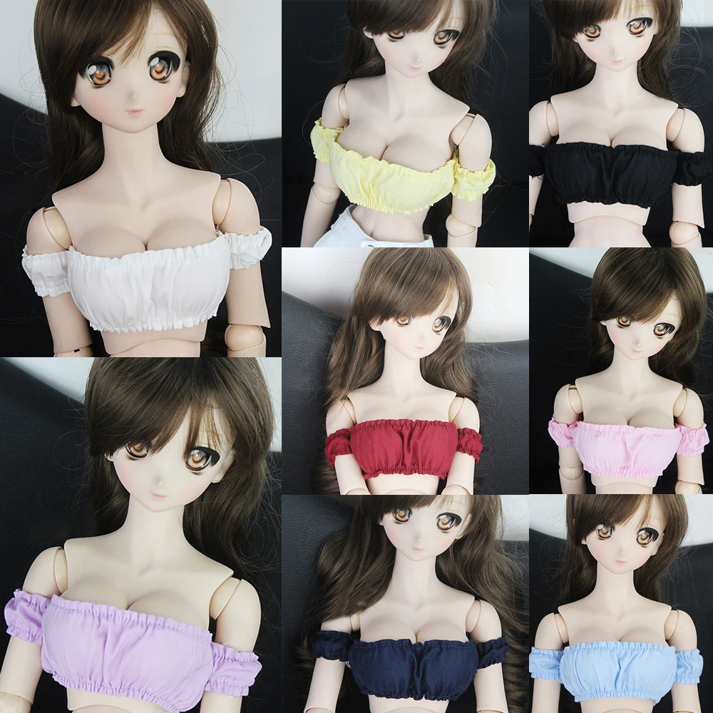 

D04-B328 Children handmade toy BJD/SD doll clothes 1/3 girl SD10/SD13/SD16/DD/DY Red Off Shoulder Wrap Chest 1pcs