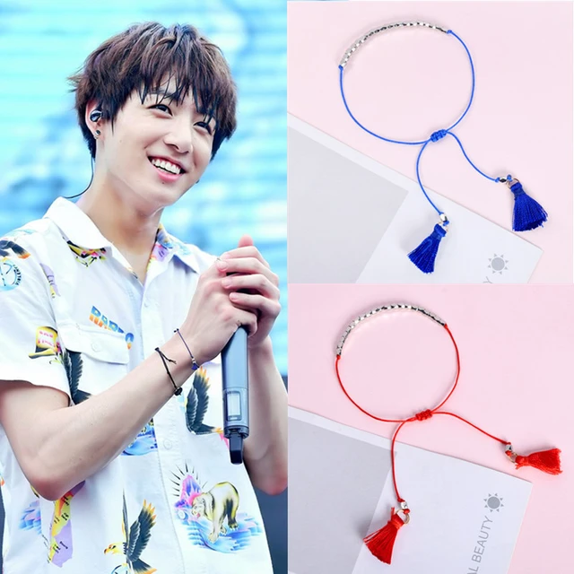 JUNGKOOK Braided Tassels Bracelet Jeon Jung Kook Accessories Hand Rope for Women Men Teens Fringe Jewelry Idol Fans Gifts - AliExpress