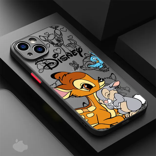 thumbnail image 1 of Disney Bambi Deer Case for iPhone 8 Plus 13 XS X SE 11 Pro 7 6S 14 Pro Max 12 Mini 15 Pro XR 14 Bumper Clear Shockproof Cover, 1 of 5